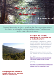 Aperçu Newsletter des chartes forestières